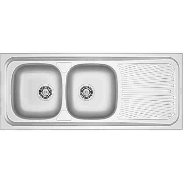 fregadero dos senos mas escurridor