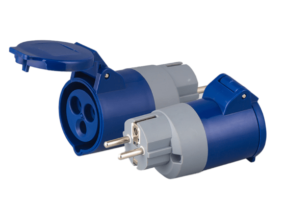 ADAPTADOR INDUSTRIAL CETAT A SCHUKO ADAPTADOR INDUSTRIAL CETAT A SCHUKO - Imagen 1