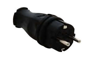 CLAVIJA GOMA 16A 2P+T IP 44 APARELEC