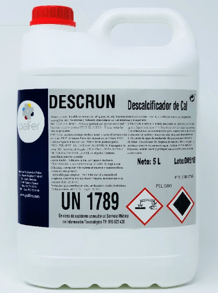 GARRAFA DESCALCIFICADOR 5 LT PALFER