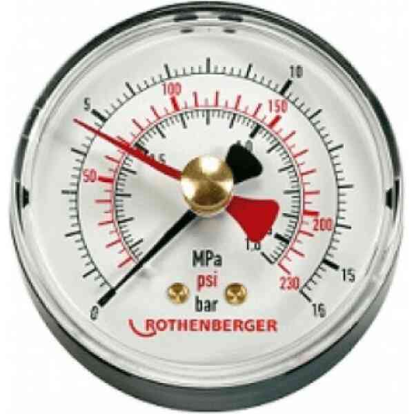 MANOMETRO BOMBA COMPROBACION ROTHENBERGER