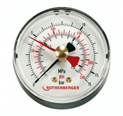 MANOMETRO BOMBA COMPROBACION ROTHENBERGER MANOMETRO BOMBA COMPROBACION ROTHENBERGER - Imagen 1