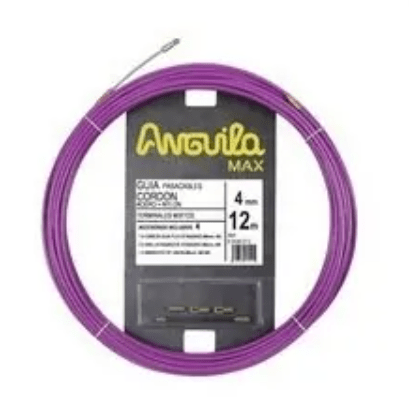 PASACABLES ANGUILA MAX 4MM ACERO/NYLON LILA 12M ANGUILA