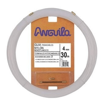 PASACABLES INTERCAMBIABLE NYLON 4MM 30M NATURAL ANGUILA PASACABLES INTERCAMBIABLE NYLON 4MM 30M NATURAL ANGUILA - Imagen 1