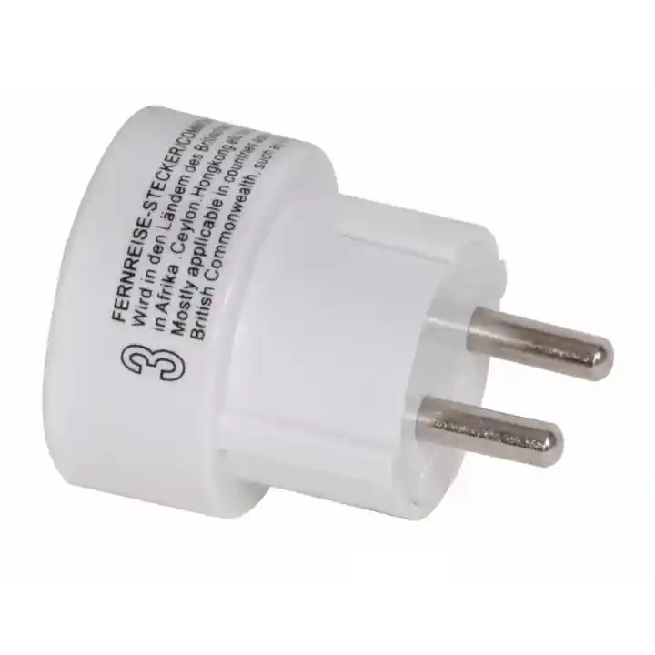 ADAPTADOR EUROPEO/AMERIC.RED.UNIV.BIPOLAR 10A 250V 4MM