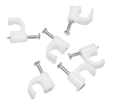 BOLSA DE 100 GRAPILLONES PARA CABLE MANGUERA REDONDO 6MM GSC