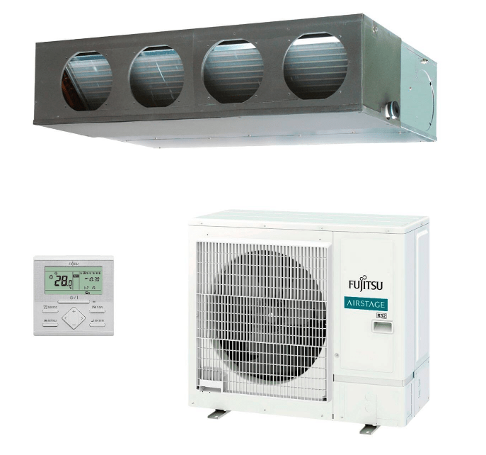 CONJUNTO SPLIT CONDUCTOS 1X1 ACY100K-KA 9000FG FUJITSU