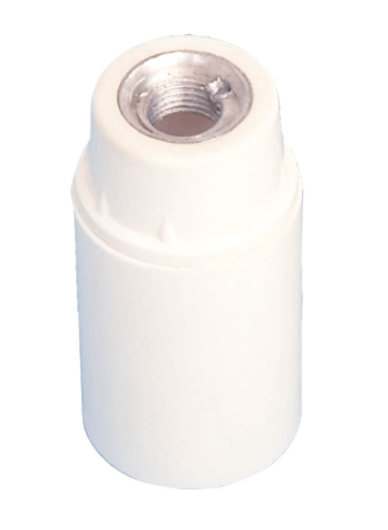 PORTALAMPARAS BAQUELITA LISO E14 BLANCO GSC PORTALAMPARAS BAQUELITA LISO E14 BLANCO GSC - Imagen 1