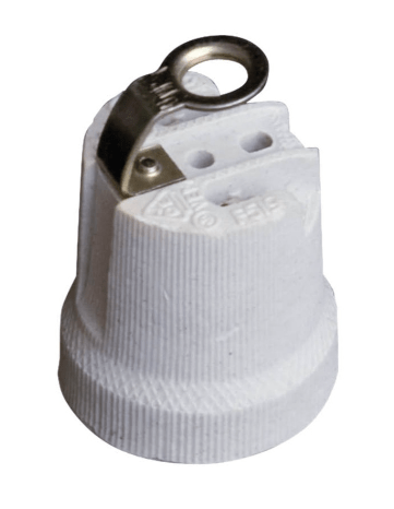 PORTALAMPARAS CERAMICO REFORZADO E27 BLANCO GSC PORTALAMPARAS CERAMICO REFORZADO E27 BLANCO GSC - Imagen 1