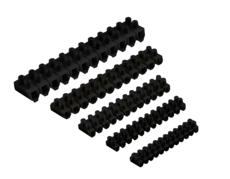 REGLETA DE CONEXION 16mm PBT NEGRA FBRIGHT
