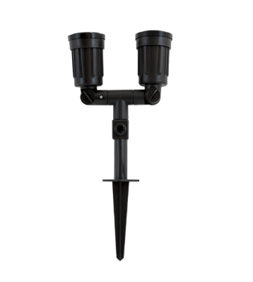 ESTACA JARDIN DOBLE 2xE27 MAX 2x150W NEGRO LDV ESTACA JARDIN DOBLE 2xE27 MAX 2x150W NEGRO LDV - Imagen 1