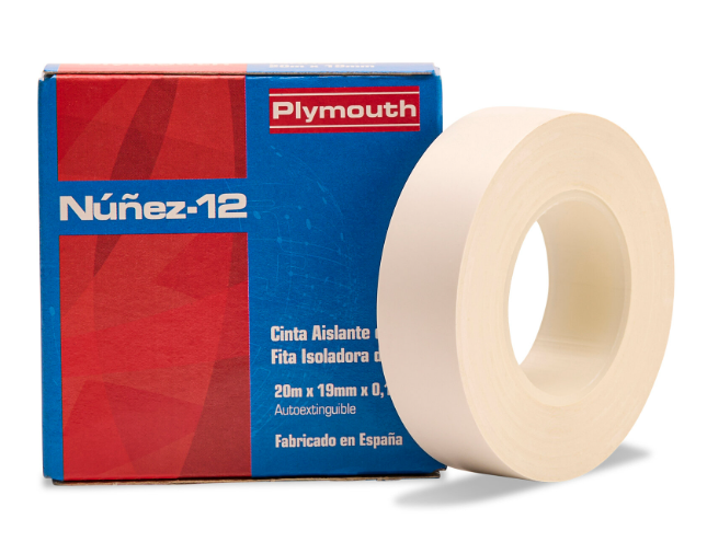 CINTA ADHESIVA PVC NUÑEZ-12 20x19 BLANCA PLYMOUTH
