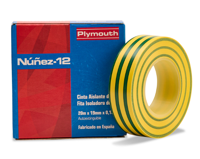 CINTA ADHESIVA PVC NUÑEZ-12 20x19 TIERRA PLYMOUTH