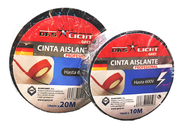 CINTA AISLANTE GARY CINTA AISLANTE 25X25m NEGRA - Imagen 1