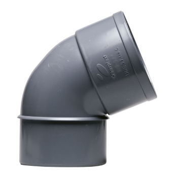 PVC EVACUACION CODO M H 67º 90 IBIDE
