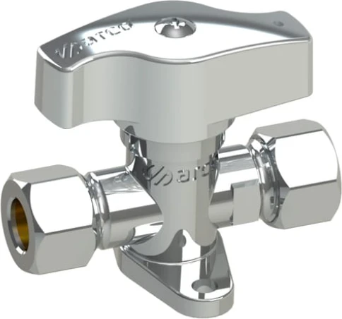 VALVULA GAS HERMETO CROMO 10MM VALVULA GAS HERMETO CROMO 10MM - Imagen 1