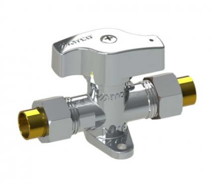 VALVULA GAS SOLDAR CROMO 12MM
