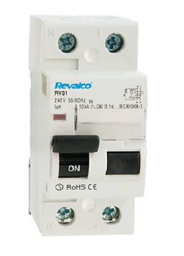 DIFERENCIAL 2 POLOS 25A 300mA AC 10kA REVALCO DIFERENCIAL 2 POLOS 25A 300mA AC 10kA REVALCO - Imagen 1