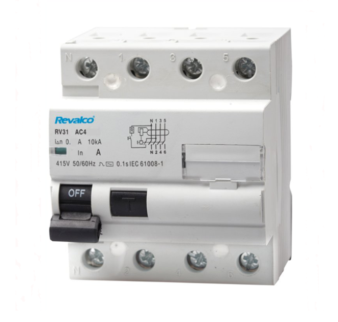 DIFERENCIAL 4 POLOS 40A 300mA AC 10kA REVALCO DIFERENCIAL 4 POLOS 40A 300mA AC 10kA REVALCO - Imagen 1