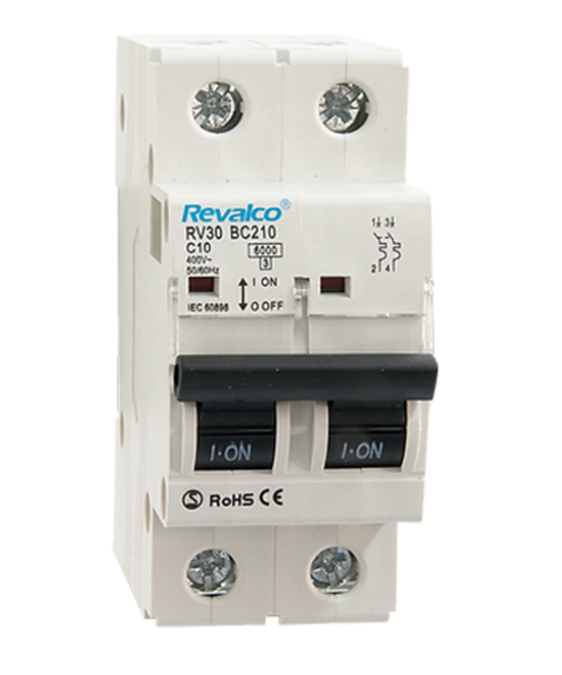 MAGNETOTERMICO 2 POLOS 10A C 6kA REVALCO MAGNETOTERMICO 2 POLOS 10A C 6kA REVALCO - Imagen 1