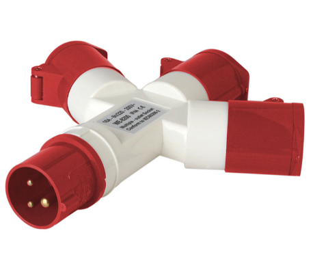 MULTIPLICADOR TRIPLE INDUSTRIAL 3P+T 16 A IP44 WERDEN