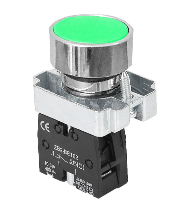 PULSADOR CON RETORNO 1 NO VERDE WERDEN