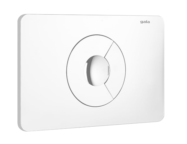 PLACA PULSADOR DOBLE DESCARGA EON 9 BLANCO GALA