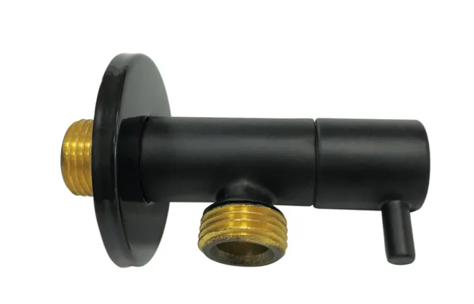 LLAVE ESCUADRA AMERICA DESIGN 12 - 38 NEGRA CLEVER LLAVE ESCUADRA AMERICA DESIGN 1/2 - 3/8 NEGRA CLEVER - Imagen 1