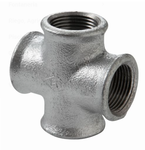 HIERRO GALVANIZADO CRUZ 90° FIG.180G 2 ATUSA