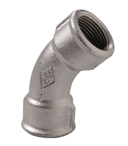 HIERRO GALVANIZADO CURVA 45° FIG.41G H-H 4 ATUSA