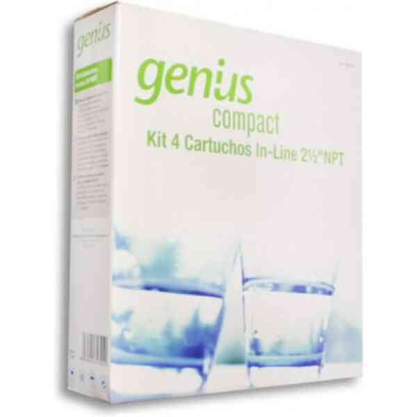 KIT CARTUCHOS REEMPLAZO GENIUS COMPACTA  (4u) CABEL