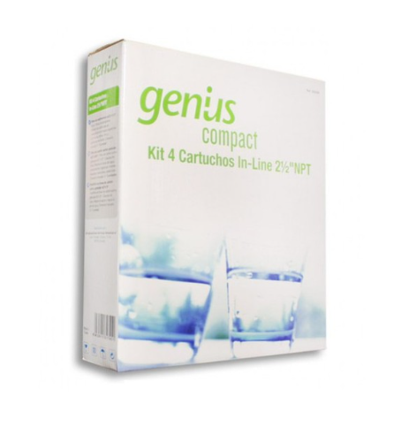 KIT CARTUCHOS REEMPLAZO GENIUS COMPACTA  (4u) CABEL