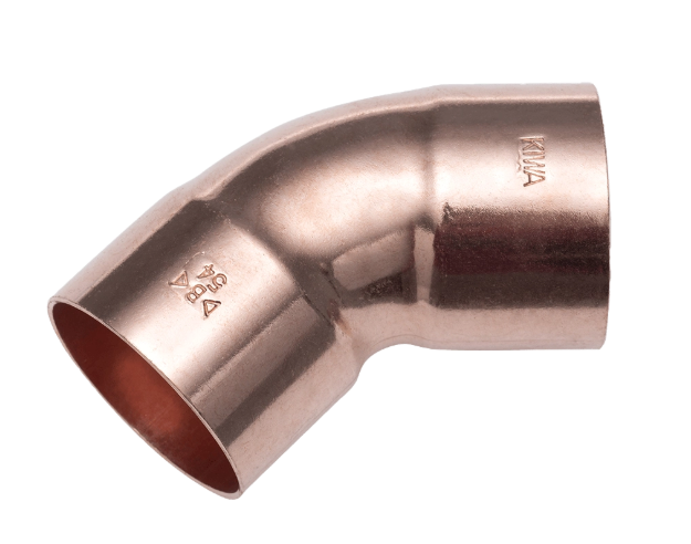 COBRE-REFRIGERACION CURVA 45° H-H 41 5/8" ACR CONEX