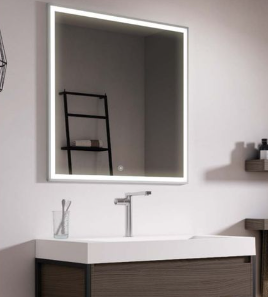 ESPEJO BAKU RECTANGULAR 1000X800 LED DOBLE SENSOR ANTIVAHO L.10 AQUORE
