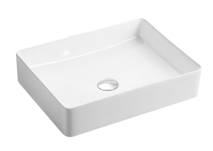 QTRO 47 LAVABO RECTANDULAR 47X36X11 CM SOBRE ENCIMERA BLANCO BRILLO AQUORE QTRO 47 LAVABO RECTANDULAR 47X36X11 CM SOBRE ENCIMERA BLANCO BRILLO AQUORE - Imagen 1