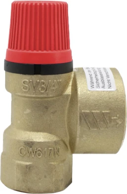 VALVULA SEGURIDAD 12-34 H-H 3 BAR POTERMIC VALVULA SEGURIDAD 1/2-3/4 H-H 3 BAR POTERMIC - Imagen 1