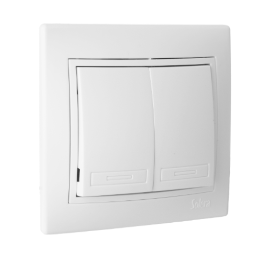 EUROPA MONOBLOC CONMUTADOR INTERRUPTOR DOBLE SOLERA EUROPA MONOBLOC CONMUTADOR INTERRUPTOR DOBLE SOLERA - Imagen 1