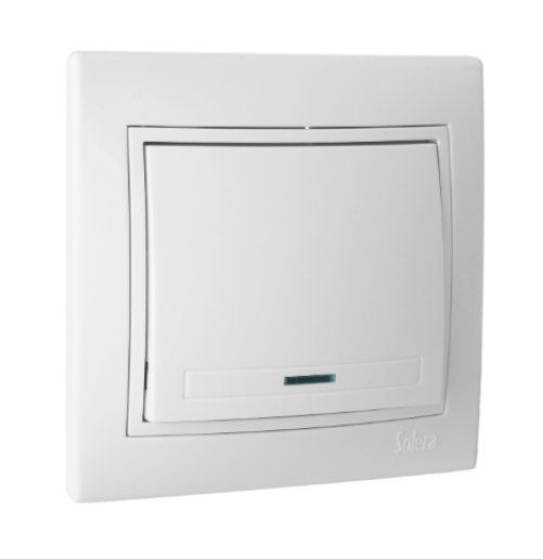 EUROPA MONOBLOC PULSADOR LUZ LUMINOSO 10A 250V SOLERA2 EUROPA MONOBLOC PULSADOR LUZ LUMINOSO 10A 250V SOLERA - Imagen 1