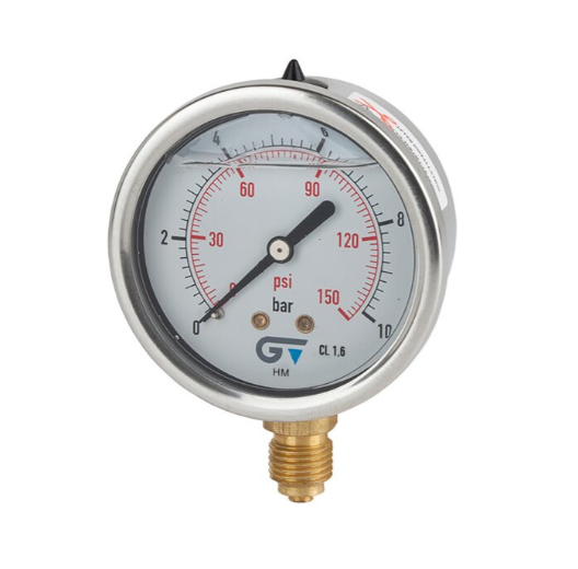 MANOMETRO DIAMETRO 63 0-2,5 M-1/4 INOXIDABLE GENEBRE