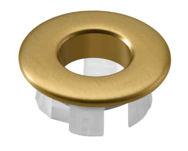 ACCESORIO EMBELLECEDOR REBOSADERO LAVABO ORO CEPILLADO IMEX