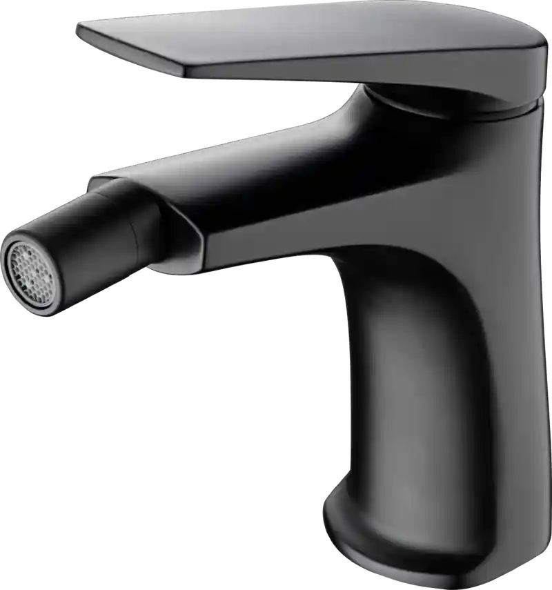 grifo-monomando-sobre-repisa-para-bide-fabricado-en-laton-con-acabado-negro-mate-delos-imex MONOMANDO BIDE DELOS BLACK GUN METAL BDD055 2BGM IMEX - Imagen 1