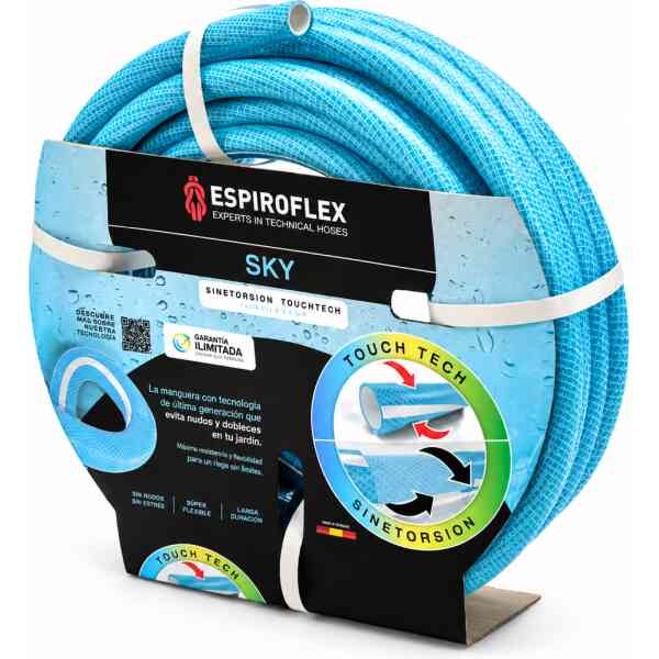 MANGUERA KIT LANZA SKY SINE TORSION DIAMETRO 15MM 5/8" (15METROS) ESPIROFLEX