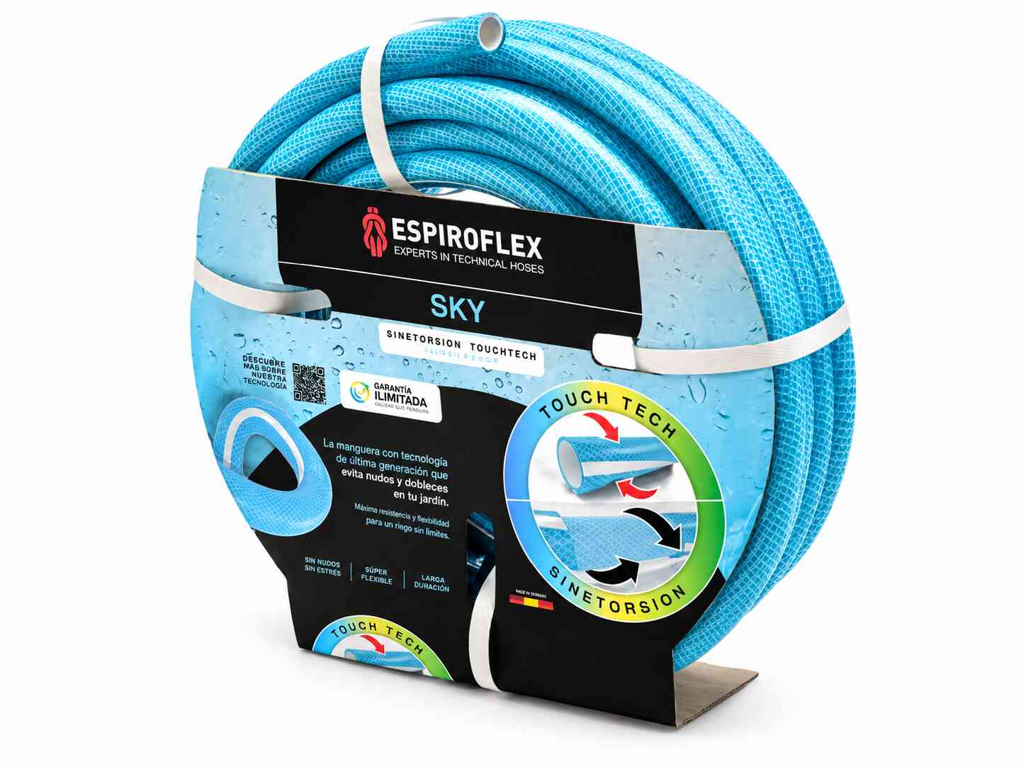 MANGUERA KIT LANZA SKY SINE TORSION DIAMETRO 15MM 5/8" (15METROS) ESPIROFLEX