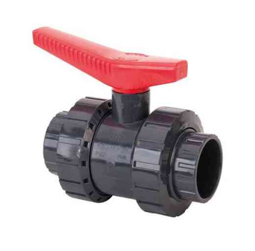 PVC PRESION VALVULA BOLA ENCOLAR H-H _20MM ROJA