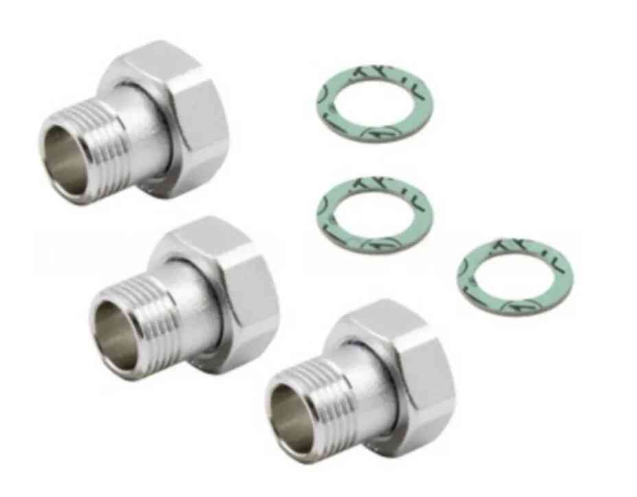 KIT RACORES PARA MEZCLADOR TERMOSTATICO 4738 A 1x34 TIEMME KIT RACORES PARA MEZCLADOR TERMOSTATICO 4738 A 1x3/4 TIEMME - Imagen 1