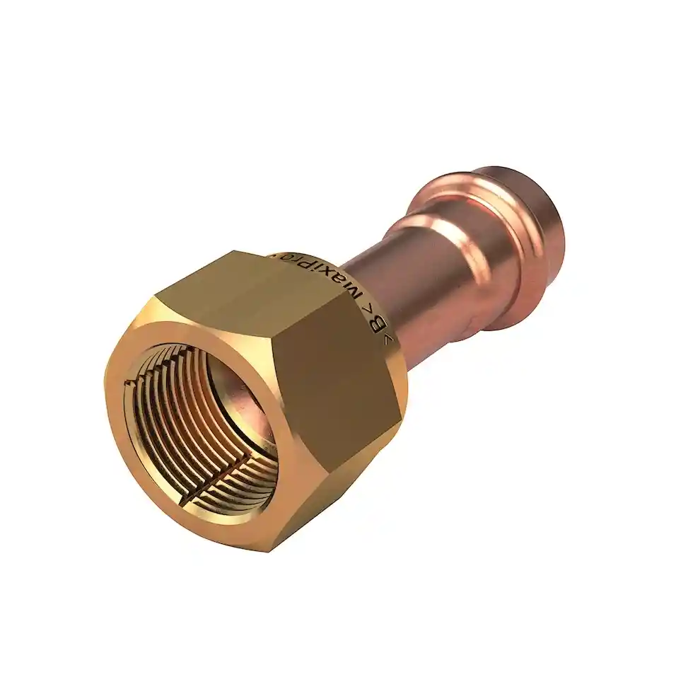 COBRE-REFRIGERACION MANGUITO CON TUERCA SAE DE LATON MPA5285G DIAMETRO 12 CONEX BÄNNINGER COBRE-REFRIGERACION MANGUITO CON TUERCA SAE DE LATON MPA5285G DIAMETRO 1/2" CONEX BÄNNINGER - Imagen 1