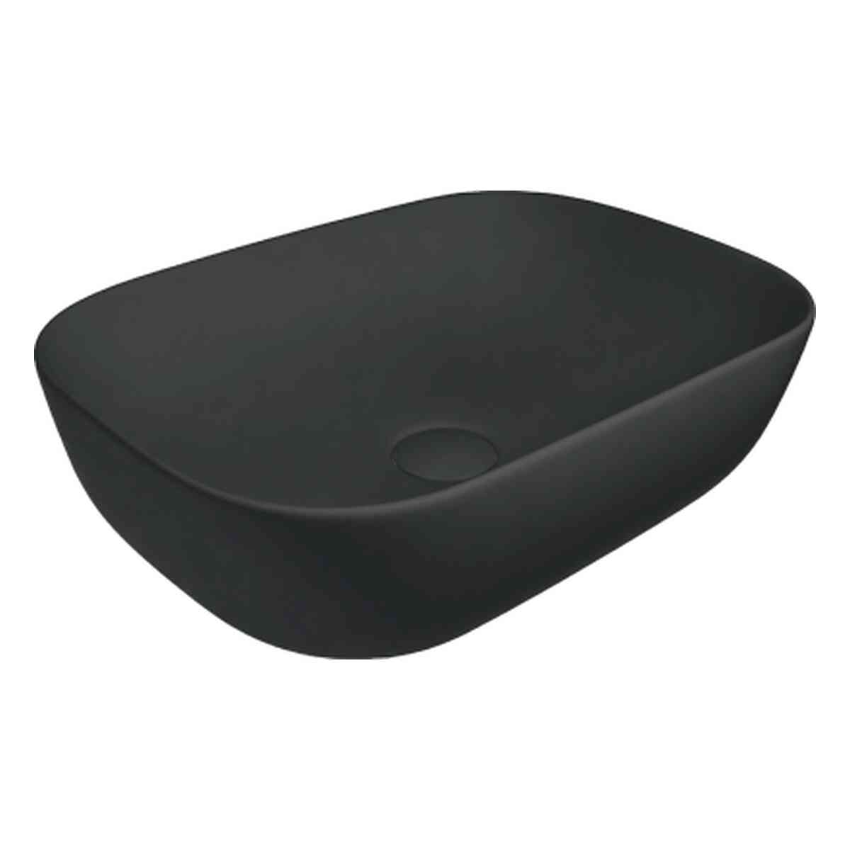 Evea 46 Lavabo Ovalado 46X32X13,5 Cm Sobre Encimera Negro Mate Aquore Evea 46 Lavabo Ovalado 46X32X13,5 Cm Sobre Encimera Negro Mate Aquore