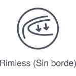Génova inodoro Rimless (Sin borde)