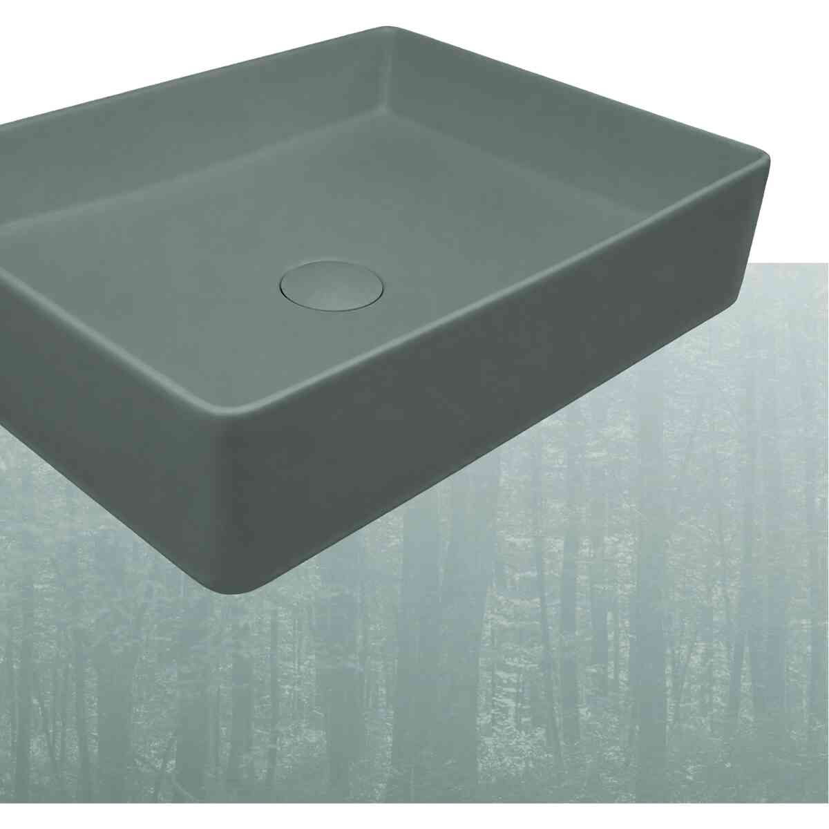 Qtro 47 Lavabo Rectangular 47X36X11 Cm Sobre Encimera Forest Aquore Qtro 47 Lavabo Rectangular 47X36X11 Cm Sobre Encimera Forest Aquore