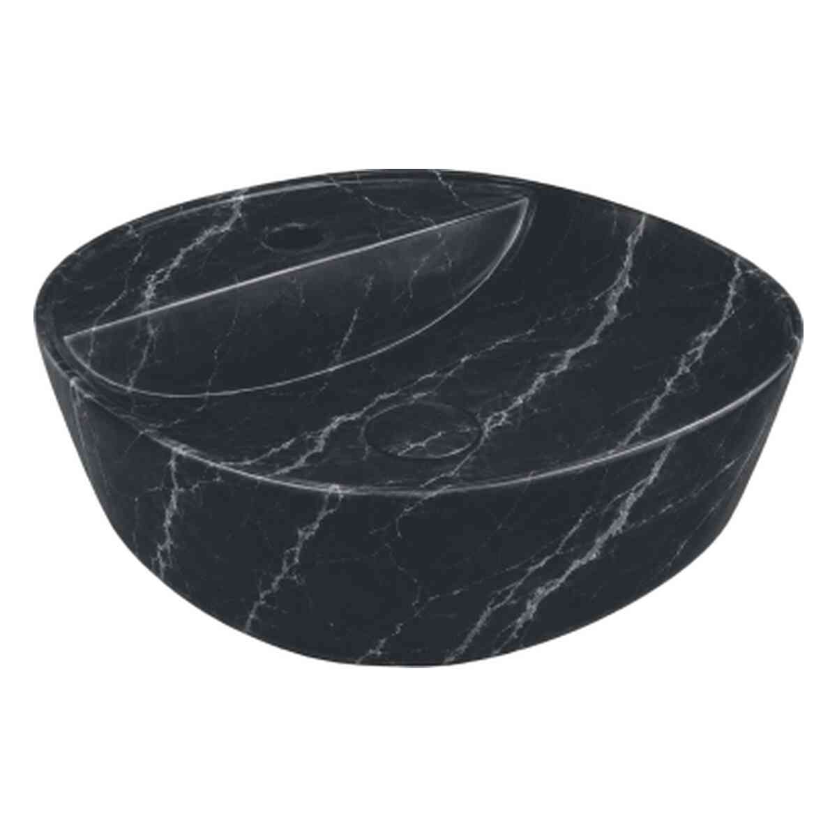Spin 40Cg Lavabo Redondo Con Agujero 40,5X40,5X12 Cm Sobre Encimera Marquina Aqu Spin 40Cg Lavabo Redondo Con Agujero 40,5X40,5X12 Cm Sobre Encimera Marquina Aqu